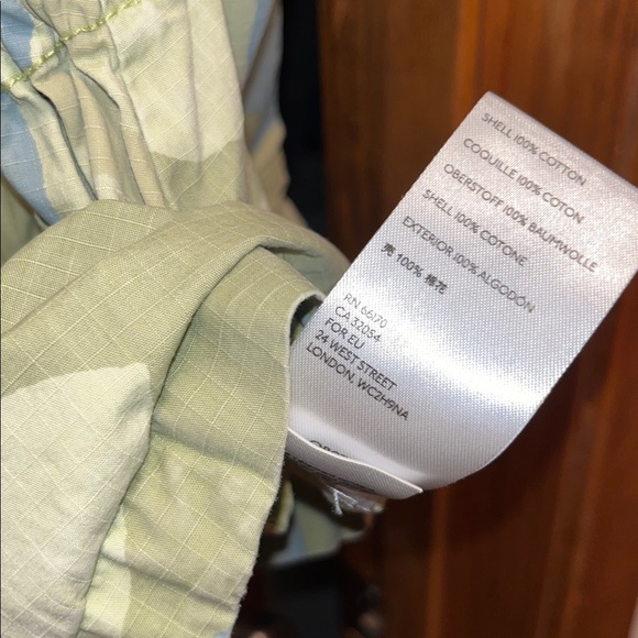 FREE PEOPLE STUNNING UTILITY JACKET - Green and Blue Camouflage Cotton EUC M - Picture 6 of 6